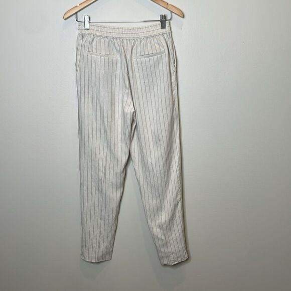 Massimo Dutti Linen Blend Striped Pants Size 4 - Picture 8 of 12